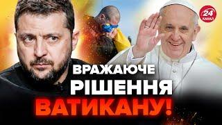 Стало відомо! Папа Римський ВРАЗИВ рішучим кроком! Ватикан допоміг повернути полонених в Україну