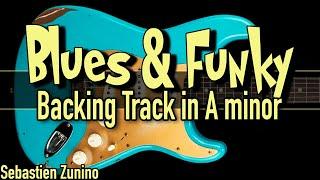 Blues & Funky Backing Track in A minor | SZBT 1041