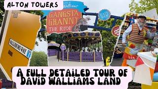 A full detailed tour of an empty David Walliams land at Alton towers, all rides and RAP pass.