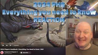 2024 PHB: Everything you need to know REACTION D&D 5e