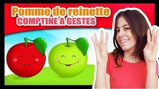 Pomme de reinette et pomme d'api - Comptines à gestes pour bébés - Titounis