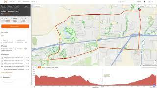 Demo of "route planner" on RideWithGPS web and phone app