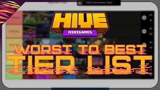 Minecraft HiveMC Worst to Best Minigames TIER LIST! RIP Java Edition ;-;