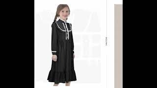 #Takerlama Harriet Tubman Scarlet Darkness Pioneer Dresses for Kid Girls Colonial 1800s Victorian