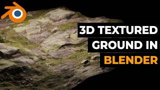 Realistic 3D Textured Ground in Blender | Blender 2.8 Tutorial | Beginners