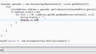 Android Application Development Tutorial - 137 - Geocoding a Location for an Address