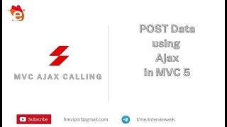 how to ajax post method in mvc #ajax #ajaxmvc #mvc #coding