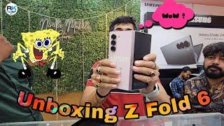 Samsung Galaxy Z Fold 6 Pink Colour Unboxing  #Samsung  #Unboxing #tech #samsungfold #samsungfold6