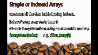 Arrays in PHP and difference between indexed and associative arrays for beginners