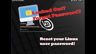 How to Reset a Lost Password on Debian-based Linux (Ubuntu, Mint, etc.)