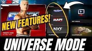 WWE 2K25 Universe Mode FULL Breakdown! New Features & Gameplay Revealed