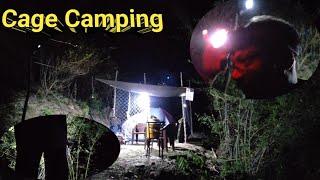 CAGE CAMPING । जंगल में गुजारी रात । Camping In Forest । Cooking In Jungle । Night Stay In Jungle