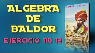 Algebra de Baldor Desde Cero - Ejercicio 110 12