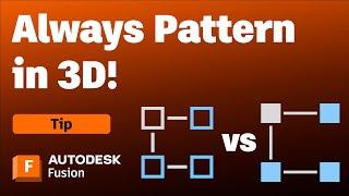 Create Patterns in 3D, not 2D. Watch To Find Out Why | Autodesk Fusion