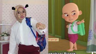 Tiru upin marah ipin nak bagi ayam goreng - upin ipin musim 14 ragam ramadhan