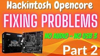 FIXING HACKINTOSH PROBLEMS SERIES - PT2 | No Audio - No USB 3.0 |