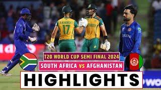 SA vs AFG Semi Final Highlights || AFG vs SA Semi Final Highlights || T20 World Cup Semi Final 2024