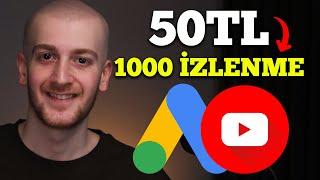 1000 İzlenme 50TL! Google ADS ile Reklam Vererek İzlenme Nasıl Arttırılır?