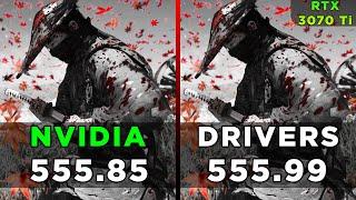 Nvidia Drivers | 555.85 vs 555.99 - Comparison in 7 Games | RTX 3070 Ti