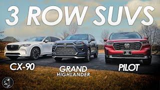 SUVs Compared | Mazda CX-90 vs Honda Pilot vs Grand Highlander