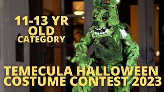 Temecula HALLOWEEN COSTUME Contest. 11-13yr old Category