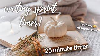 WRITING SPRINT 25 MINUTE TIMER! a productivity sprint timer for all your cute fall needs 