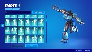 ALL FORTNITE ICON SERIES AND [NEW] TIKTOK EMOTES (Mecha Strike , Chapter 3 S3 , ali a emote)