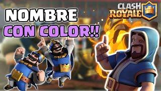 Cómo PONER tu NOMBRE en COLOR DIFERENTE en Clash RoyaleCómo CAMBIAR el NOMBRE en Clash Royale2021