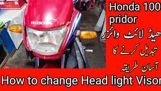 Head light Visor replacement of Honda pridor/Front Visor Tabdeel karny ka Aasan trika/Mushtaq auto