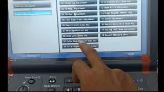 How to Perform Color Registration Auto Gamma Test Prints in Konica Minolta C 4070 4080 4065 3080