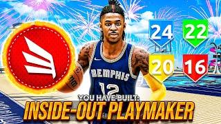 *NEW* REBIRTH "INSIDE-OUT PLAYMAKER" BUILD w/ CONTACT DUNKS is UNSTOPPABLE NBA 2K22! BEST ISO BUILD