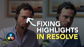 Fixing Over-Exposed Highlights in Resolve