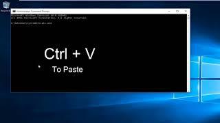 Copy and Paste in the Command Prompt