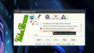 VokoScreen GUI Screencaster for Linux