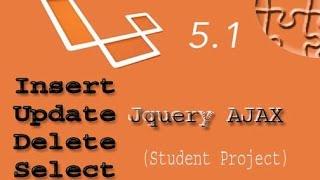 how to insert update delete using ajax in laravel 5.1 parth 1