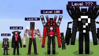 Every Skibidi SPEAKERMAN Evolution vs Random Mobs! in Minecraft!