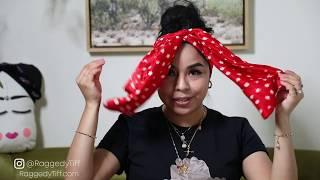 RaggedyTiff headwrap Tutorial ( How to style a head wrap)