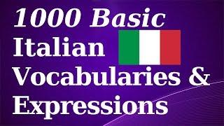 1000 Basic Italian Vocab & Expressions