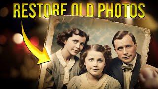 Restore Old Photos With AI For FREE Old Photo Restoration Made Easy