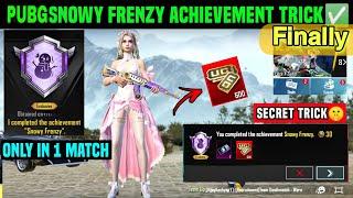 HOW TO COMPLETE SNOWY FRENZY ACHIEVEMENT IN BGMI EXPLAINED | 2.9 ACHIEVEMENT