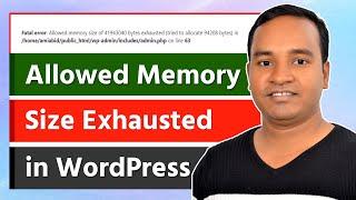 Fatal Error: Allowed Memory Size Exhausted in WordPress (Easy Fix) #wordpresstutorial