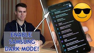 How to TURN ON DARK THEME on ANY Samsung Galaxy Smartphone!