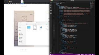 Hand drawn wireframe to HTML & CSS