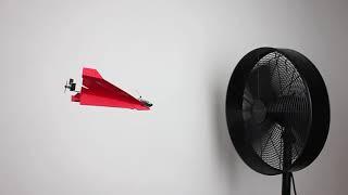 How to make a paperplane fly forever using phone controlled motor - infinity paperplane