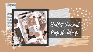 bullet journal august set-up | inkbycate