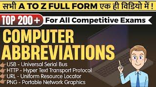 List of All Computer Abbreviations | Computer Awareness Full Form | Important Computer Abbreviations