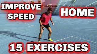 Badminton Training: 15 EXERCISES - SPEED at HOME 