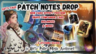 Magic Awakened - 1/8 Season Patch Notes - New Card Preview, Snape Companion, Card Balances & More!!