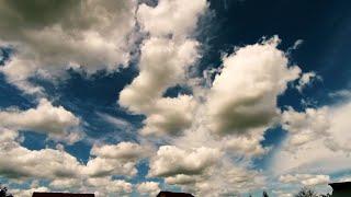 Beautiful Deep Blue Sky Time Lapse Clouds Moving Background Timelapse Music