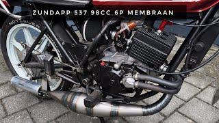 Zundapp 537 98cc 6 poorter membraan | Stage 6 28mm | HPI | Krukas slag 50 | BVR | KS80 Super